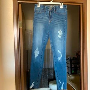 Ripped/Distressed Blue Jeans